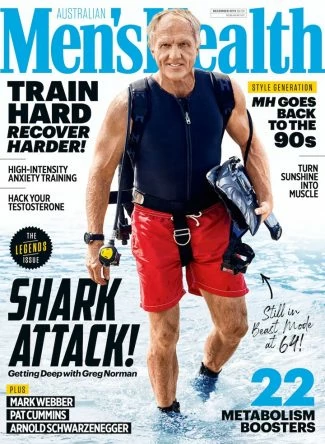 Greg Norman, en la portada de Men's Health © Men's Health