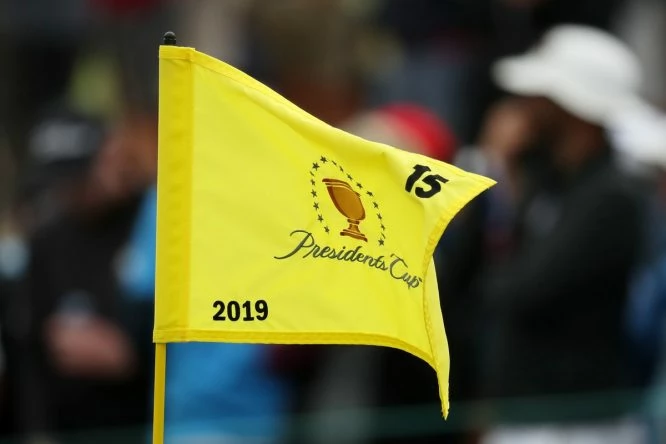 Bandera en la Presidents Cup © PGA Tour