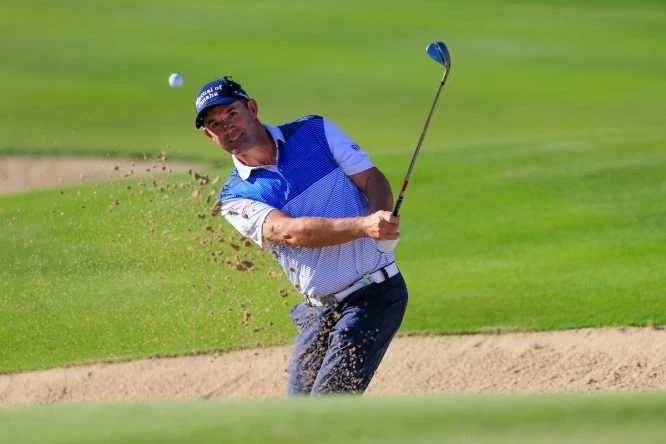 Padraig Harrington la semana pasada en Abu Dhabi. © Golffile | Fran Caffrey