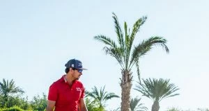Rafa Cabrera Bello durante la primera jornada del Abu Dhabi HSBC Championship. © Golffile | Oisin Keniry