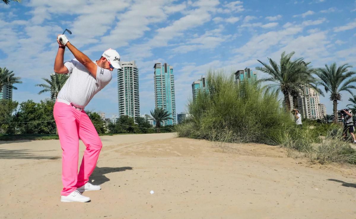Dean Burmester durante la tercera ronda en Dubai. © Golffile | Oisin Keniry
