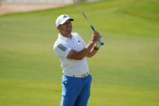Sergio García en la jornada final en el Royal Greens Golf and Country Club. © Golffile | Thos Caffrey