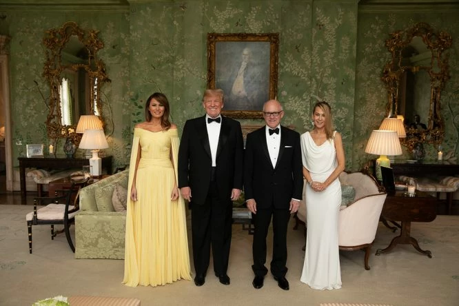 Trump y Melania, con Woody y su mujer © The White House