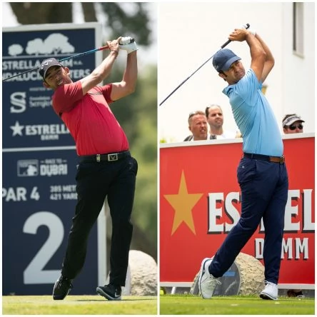 Pablo Larrazábal and Jorge Campillo in the 2019 Estrella Damm N.A. Andalucía Masters. © Real Club Valderrama