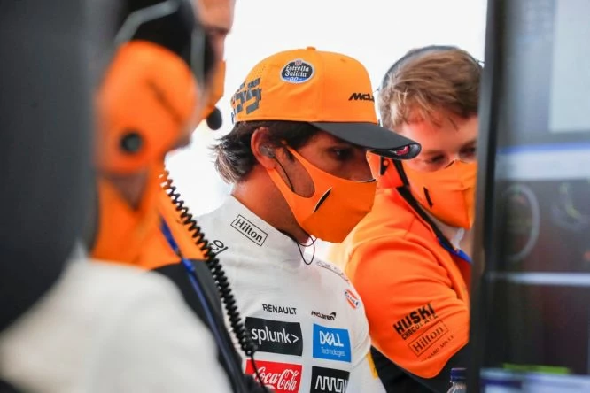 Carlos Sainz, ayer en Spa © McLaren