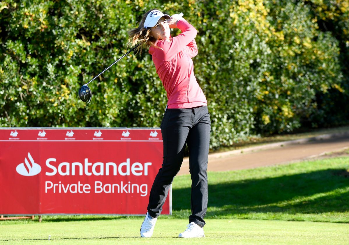 Luna Sobrón en el Santander Golf Tour. 