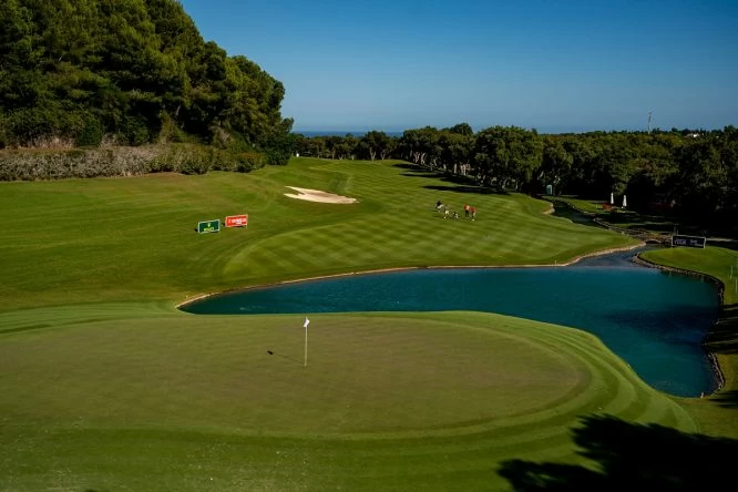 Vista del hoyo 17 del Real Club Valderrama, escenario de la iniciativa Golf for Good. © Real Club Valderrama
