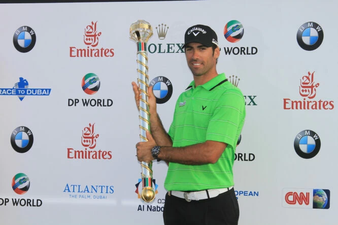 Álvaro Quirós, ganador de la Final de Dubai en 2011. © Golffile | Denise Cleary