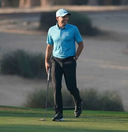 Sergio García durante la primera jornada en el Emirates Golf Club. © Golffile | Oisín Keniry