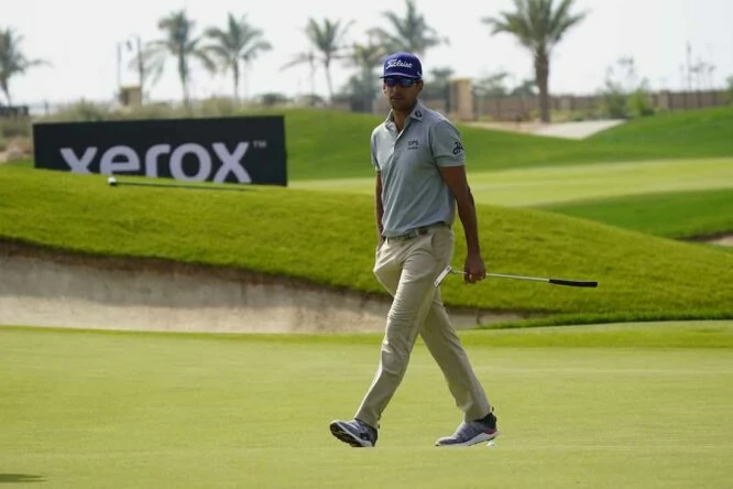 Rafa Cabrera Bello durante la primera ronda del Saudi International. © Golffile | Eoin Clarke