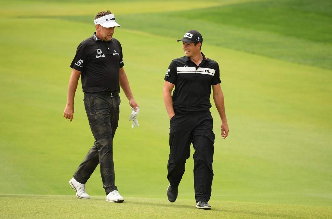 Ian Poulter and Viktor Hovland. © Getty Images