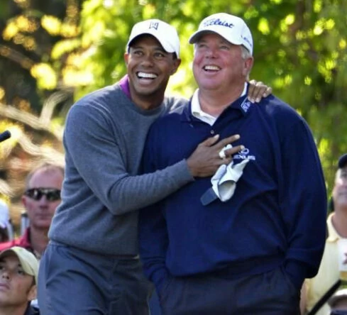 Tiger Woods y Mark O'Meara