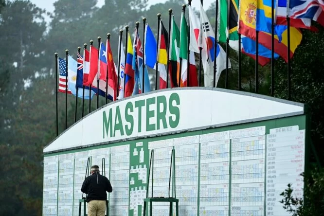 Marcador del The Masters © The Masters Tournament