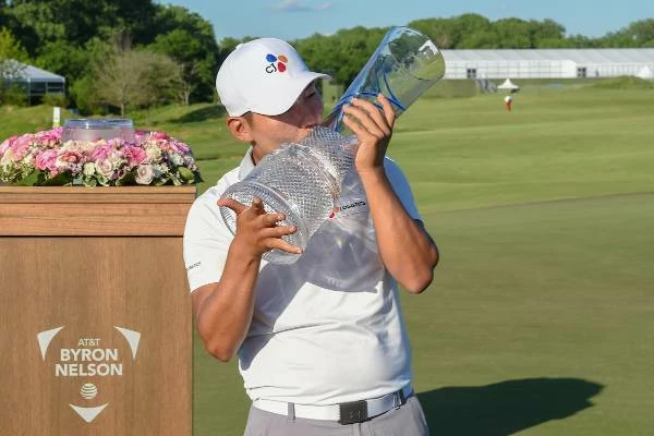 Sung Kang, ganador del AT&T Byron Nelson 2019. (© Golffile | Ken Murray)