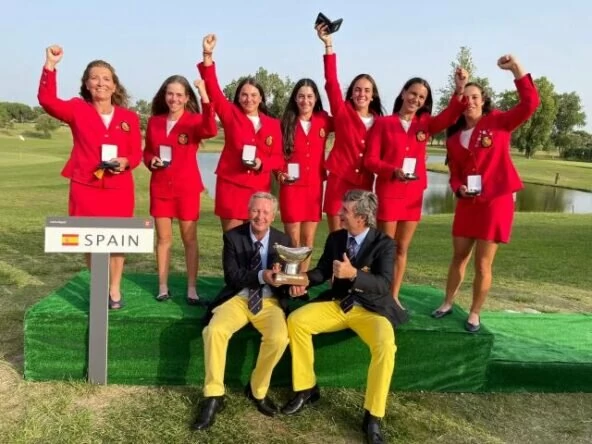 El equipo español, ganador del Campeonato de Europa Sub 18 Femenino 2021.