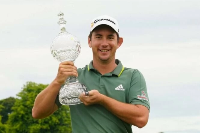 Lucas Herbert, ganador del Dubai Duty Free Irish Open. © Golffile | Thos Caffrey