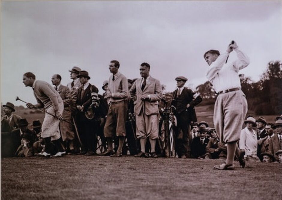Bobby Jones en Sunningdale en 1926. © Sunningdale Golf Club