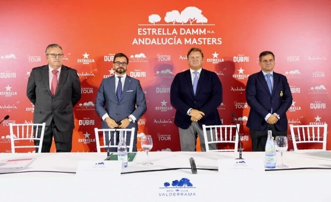 De izquierda a derecha: Ángel Gavino, Manuel Alejandro Cardenete, Javier Reviriego y Pablo Mansilla. © Real Club Valderrama