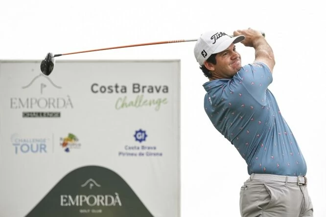 Ricardo Gouveia durante la tercera ronda en Empordà Golf. © Octavio Passos/Getty Images