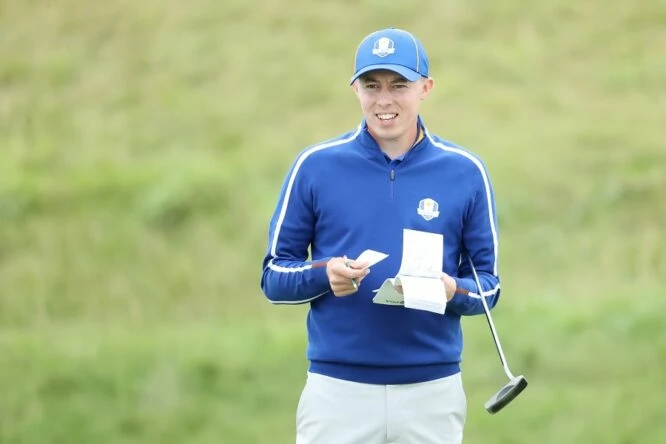 Matt Fitzpatrick in the last Ryder Cup at Whistling Straits. © Getty Images