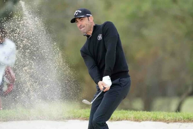 Álvaro Quirós durante la segunda ronda en Golf Santa Ponça. © Golffile | Phil Inglis