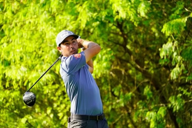 Sebastián García Rodríguez esta semana en el Jumeirah Golf Estates. © Golffile | Fran Caffrey