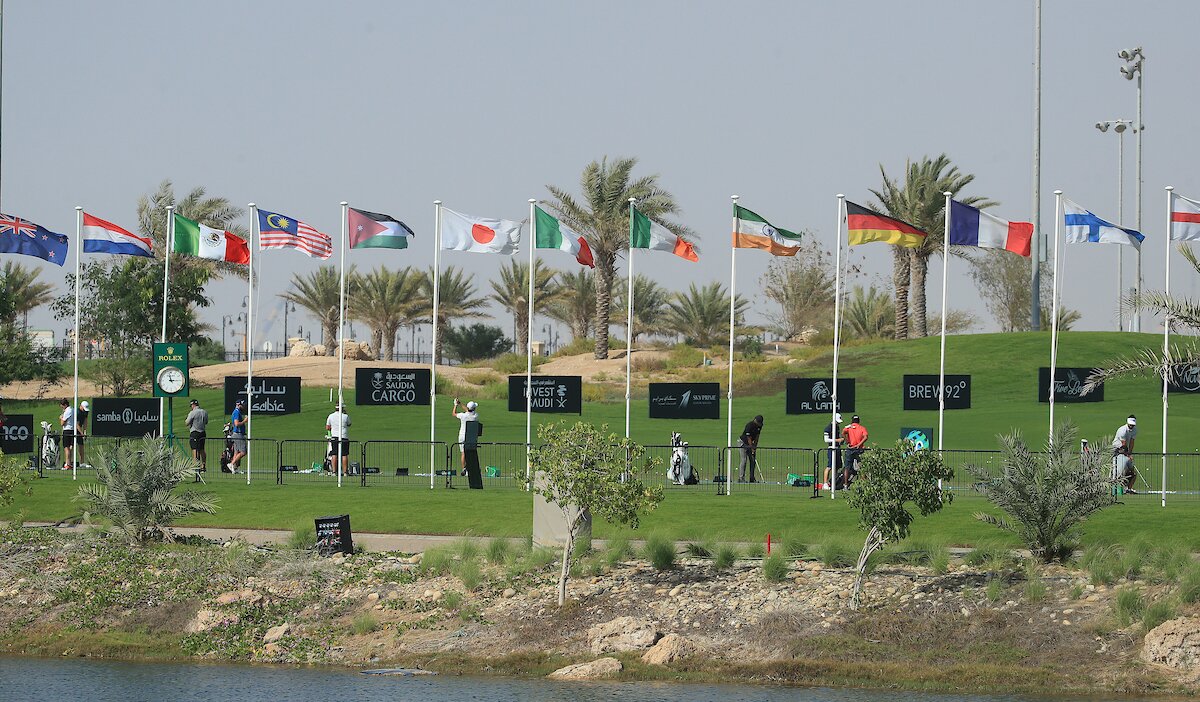 Practice ground during the Saudi International 