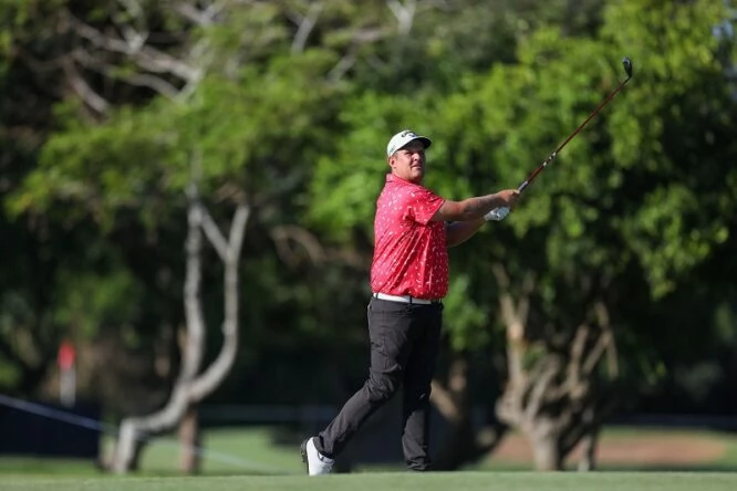 JC Ritchie during day 2 of the Jonsson Workwear Open at Durban Country Club and Mount Edgecombe Country Club on February 25, 2022 in Durban, South Africa. (Photo by Carl Fourie/Gallo Images)
