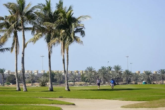 Vista del Al Hamra Golf Club, sede esta semana de The Ras Al Khaimah Classic. © Golffile | Thos Caffrey