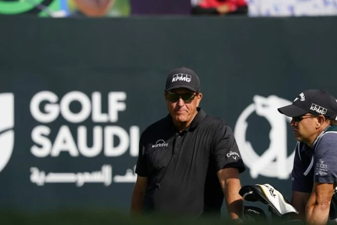 Phil Mickelson, en el Saudi International © Golffile | Eoin Clarke