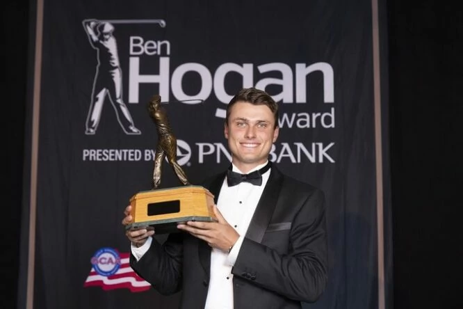Ludvig Aberg, ganador del Ben Hogan Award 2022.