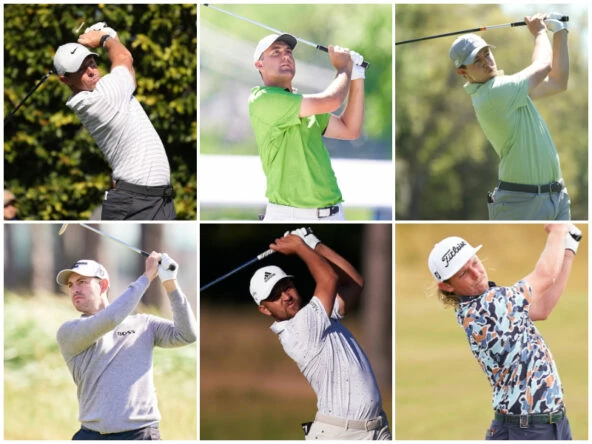 De izquierda a derecha y de arriba a abajo: Rory McIlroy, Scottie Scheffler, Matt Fitzpatrick, Patrick Cantlay, Xander Schauffele y Cameron Smith. © Golffile
