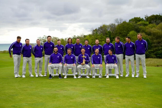 El equipo europeo de la edición de la Ryder Cup en 2021. © Golffile | Fran Caffrey