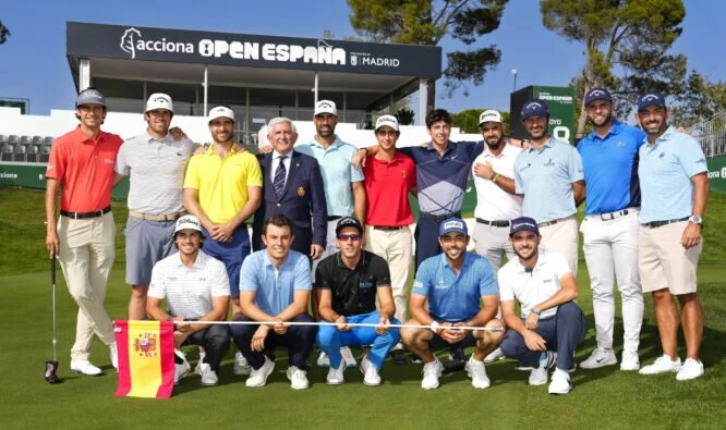 Los jugadores españoles en el ACCIONA Open de España presented by Madrid. © Diego Souto / ACCIONA Open de España