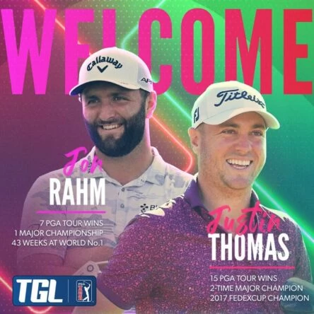 Jon Rahm y Justin Thomas jugarán la liga de Tiger y Rory
