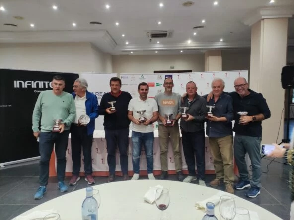 Ganadores del IX Campeonato de Golf de los Periodistas Deportivos de Andalucía Trofeo Reale Seguros.