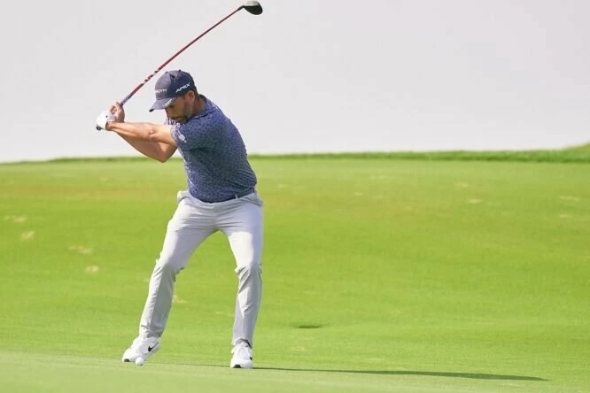 Pablo Larrazábal durante la segunda jornada del Abu Dhabi HSBC Championship. © Golffile | Pedro Salado