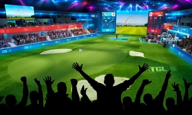 Recreación virtual del estadio de la Liga de Tiger y Rory