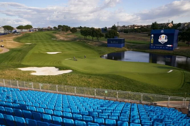 Vista del Marco Simone Golf Club en la previa de la Ryder Cup 2023. © Golffile | Mateo Villalba