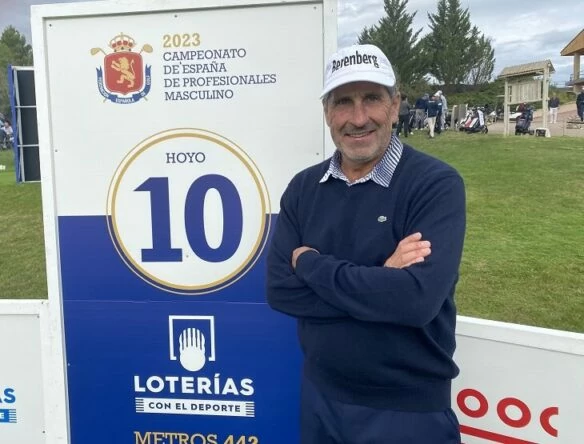 José María Olazábal en el Campo de Golf de Logroño.