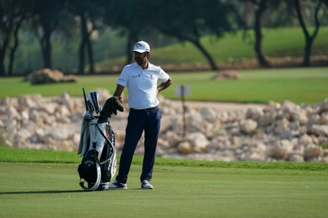 Jorge Campillo durante la segunda jornada del Commercial Bank Qatar Masters 2023. © Golffile | Fran Caffrey