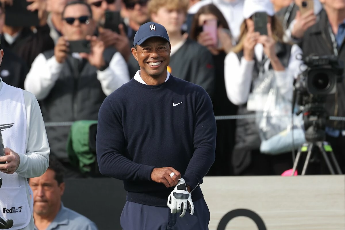 Tiger Woods at the Genesis Invitational 2023. © Golffile | Joe Lumaya 