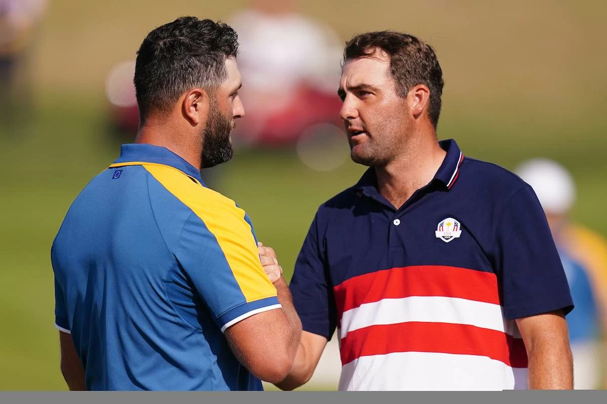 Ryder Cup 2023 Jon Rahm y Scottie Scheffler, tras el partido de la Ryder Cup
