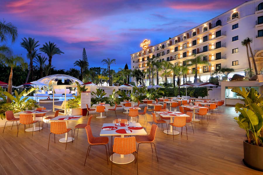 Terraza del Hard Rock Hotel Marbella © Hard Rock Hotel