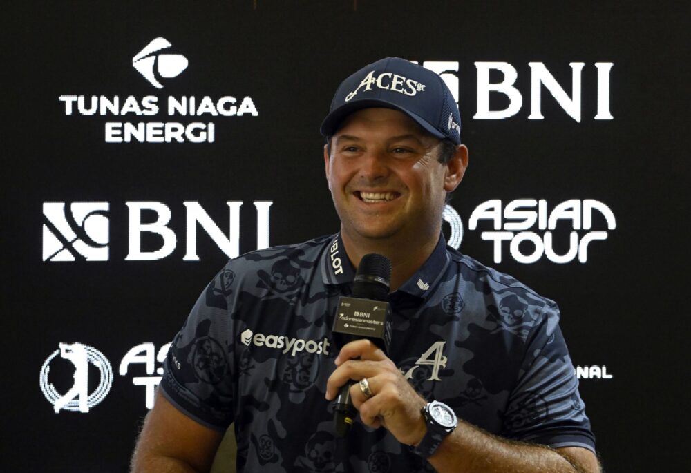 Patrick Reed of the USA pictured at a press conference on Tuesday November 14, 2023, during an official practice round ahead of the BNI Indonesia Masters, presented by Tunas Niaga Energi at the Royale Jakarta Golf Club, Jakarta, Indonesia. Picture by Paul Lakatos/Asian Tour