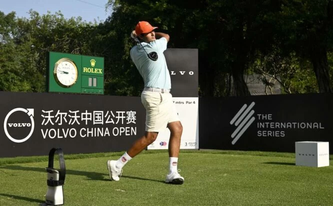 Eugenio López Chacarra, durante el Volvo China Open del Asian Tour.
