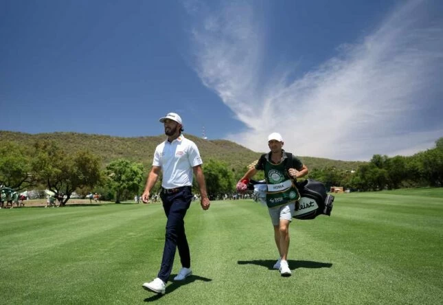 Nedbank Golf Challenge - Day Three Max Homa of the USA walks down the first hole during the third round of the Nedbank Golf Challenge at Gary Player CC on November 11, 2023 in Sun City, South Africa. (Photo by Warren Little/Getty Images)