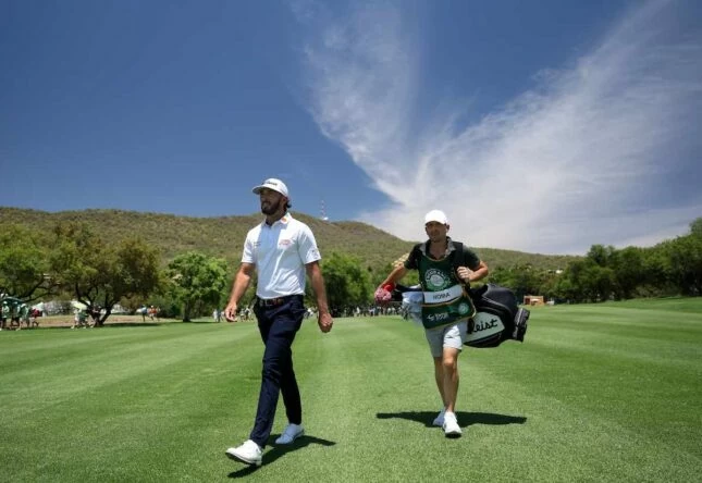 Max Homa of the USA walks down the first hole during the third round of the Nedbank Golf Challenge at Gary Player CC on November 11, 2023 in Sun City, South Africa. (Photo by Warren Little/Getty Images)