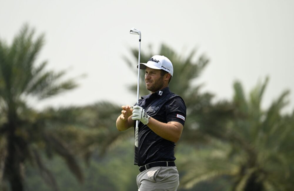 Ben Campbell of New Zealand pictured on Saturday, November 18, 2023, during Round Three of the BNI Indonesia Masters, presented by Tunas Niaga Energi at the Royale Jakarta Golf Club, Jakarta, Indonesia. Picture by Paul Lakatos/Asian Tour.