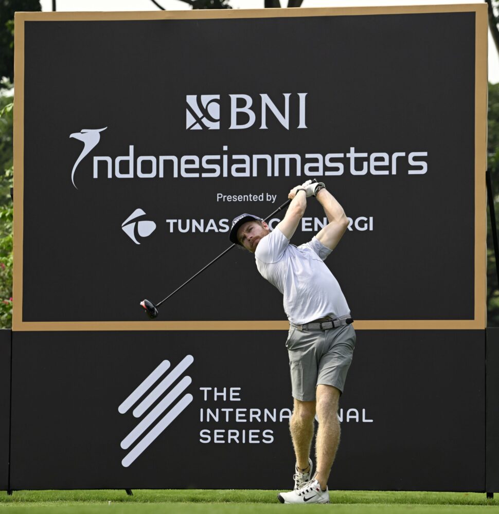 Kieran Vincent of Zimbabwe pictured on Wednesday November 15, 2023, during the Pro-am event ahead of the BNI Indonesia Masters, presented by Tunas Niaga Energi at the Royale Jakarta Golf Club, Jakarta, Indonesia. Picture by Paul Lakatos/Asian Tour.